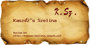 Kaszás Szelina névjegykártya